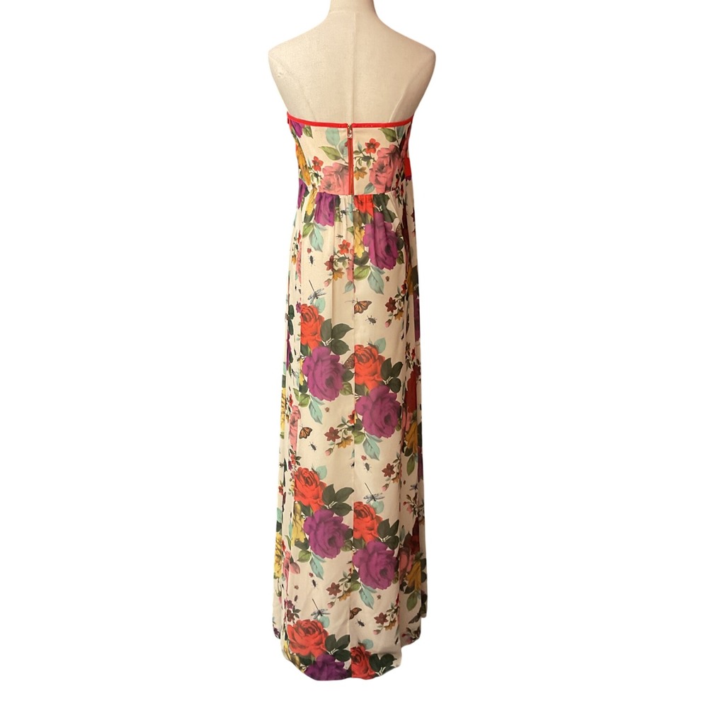 Ted Baker London Women's Floral Print Empire Waist Vibrant Maxi Dress Sz 10 NWT - Picture 7 of 14